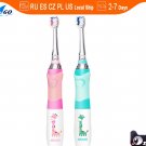 SEAGO Children Sonic Electric Toothbrush for 3-12 Ages Battery LED Sonic Kids