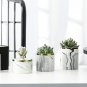 Nordic Ceramic Iron Art Vase Marble Pattern Rose Gold Silver Tabletop Green Plant Pot