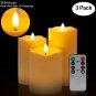 3Pcs/Set Remote Control LED Flameless Candle Lights Battery With Packaging
