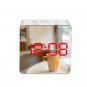 LED Mirror Alarm Clock Digital Snooze Table Clock Wake Up Light Electronic Large Time Temperature