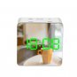 LED Mirror Alarm Clock Digital Snooze Table Clock Wake Up Light Electronic Large Time Temperature