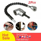 2X Right 105 Angle Drill Flexible Shaft Bit Kit Extension Screwdriver Bit Holder
