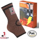 Ankle Compression Sleeves, Orange X-Large