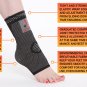Ankle Compression Sleeves, Grey X-Large