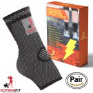 Ankle Compression Sleeves, Grey Medium
