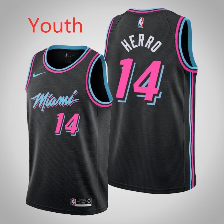 Youth Miami Heat #14 Tyler Herro City 