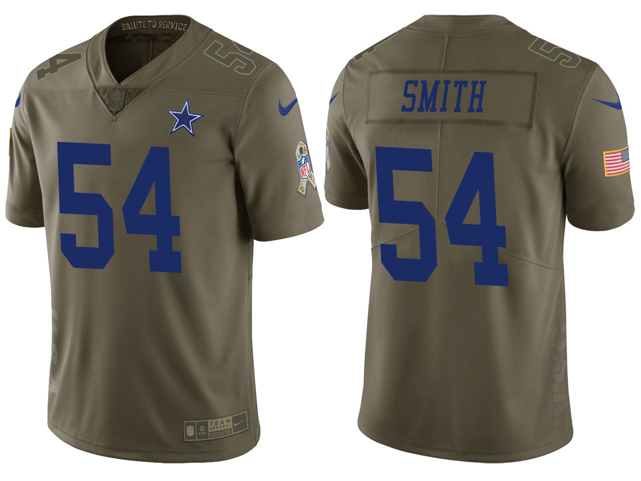 dallas cowboys olive salute to service hoodie