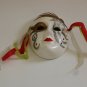 Two Clay Ceramic Face Mask Home Wall Décor