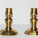 Andrea By Sadek Brass Candlestick Holder  Sadek 7.5" Vintage Pair