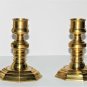 Andrea By Sadek Brass Candlestick Holder  Sadek 7.5" Vintage Pair