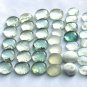 Flat Glass Marbles Blue, Green, Clear Mixed Color Gems Pebbles Stones Lot