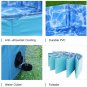 NHILES Portable Pet Dog Pool, 61" Bathing Tub, Indoor & Outdoor Foldable