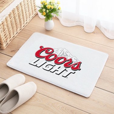 Coors Light Door Carpet Mat Natural Cotton Floor Anti Slip Beer 