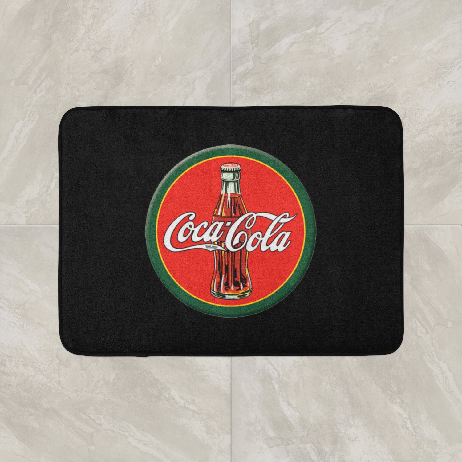 Coke Coca Cola Floor Mat Door Home House Natural Cotton black