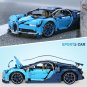 Technic Bugatti Chiron Blue Race Car Building blocks SHIPPING WORLDWIDE DHL