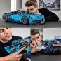 Technic Bugatti Chiron Blue Race Car Building blocks SHIPPING WORLDWIDE DHL