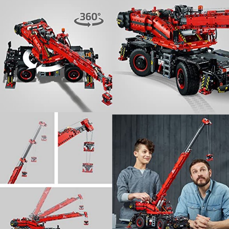 Technic Rough Terrain Crane ( Lego 42082 ) Building Blocks SHIPPING