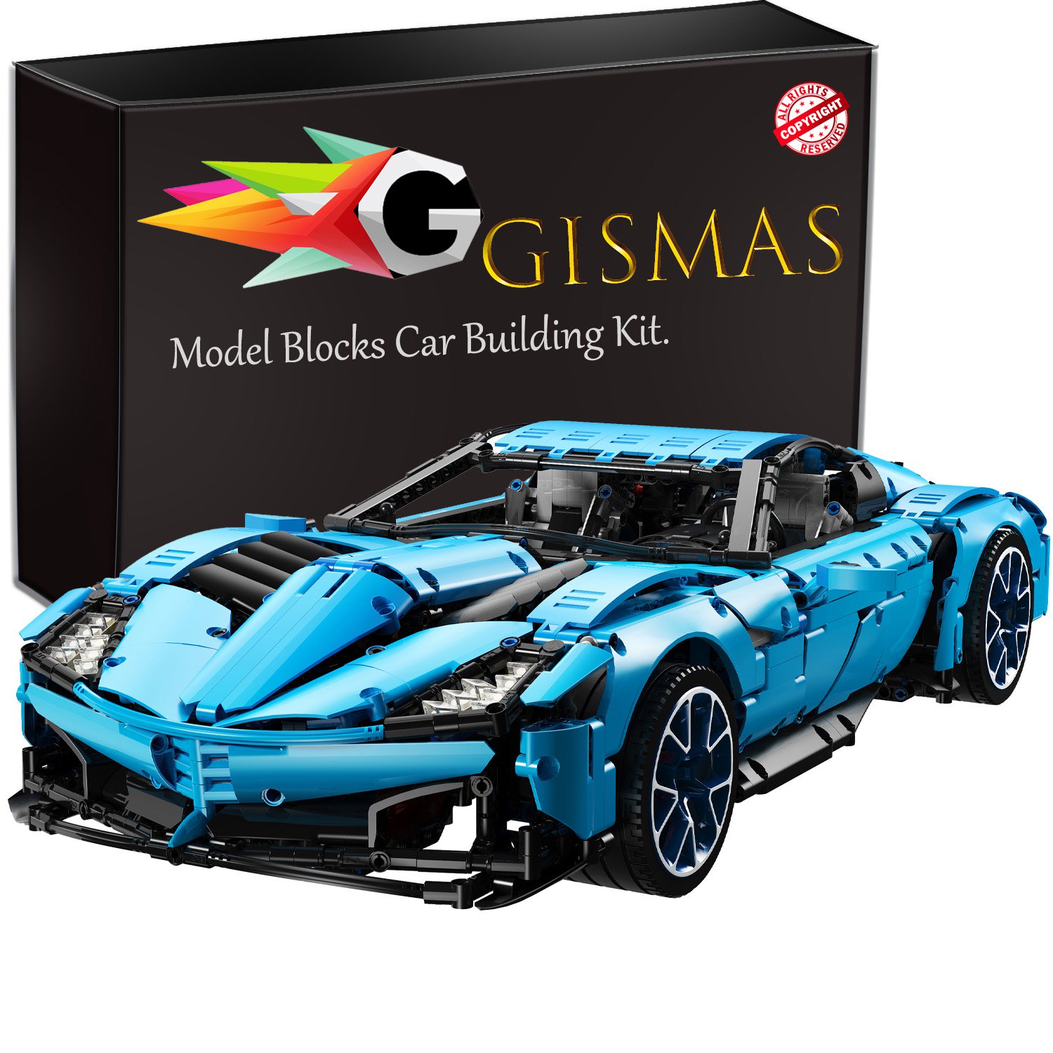 Technic Il Toro Azzurro Race Car Building blocks SHIPPING WORLDWIDE DHL