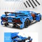 Technic Bugatti Chiron  Blue Race Car Building blocks SHIPPING WORLDWIDE DHL