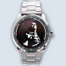 New Superman Black White Superheroes Custom Custom Stainless Steel Wrist Watch