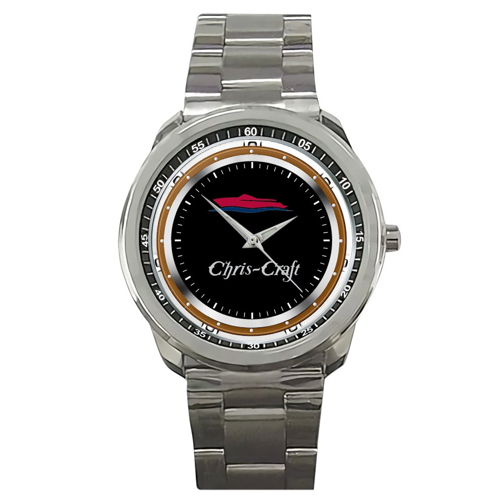 New Chris Craft Boat Logo Custom Stainless Steel Wrist Watch