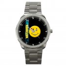 New Wrist Watchmen Smiley Stainless Steel Wrist Watch
