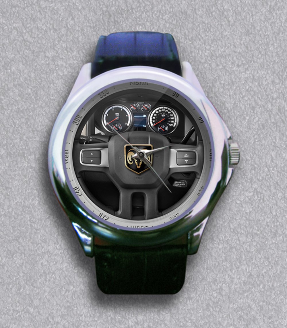 New Dodge Ram Steering Wheel Leather Wrist Watch