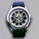 New MR Car Design Opel Insignia OPC Volk Wheel Leather Wrist Watch