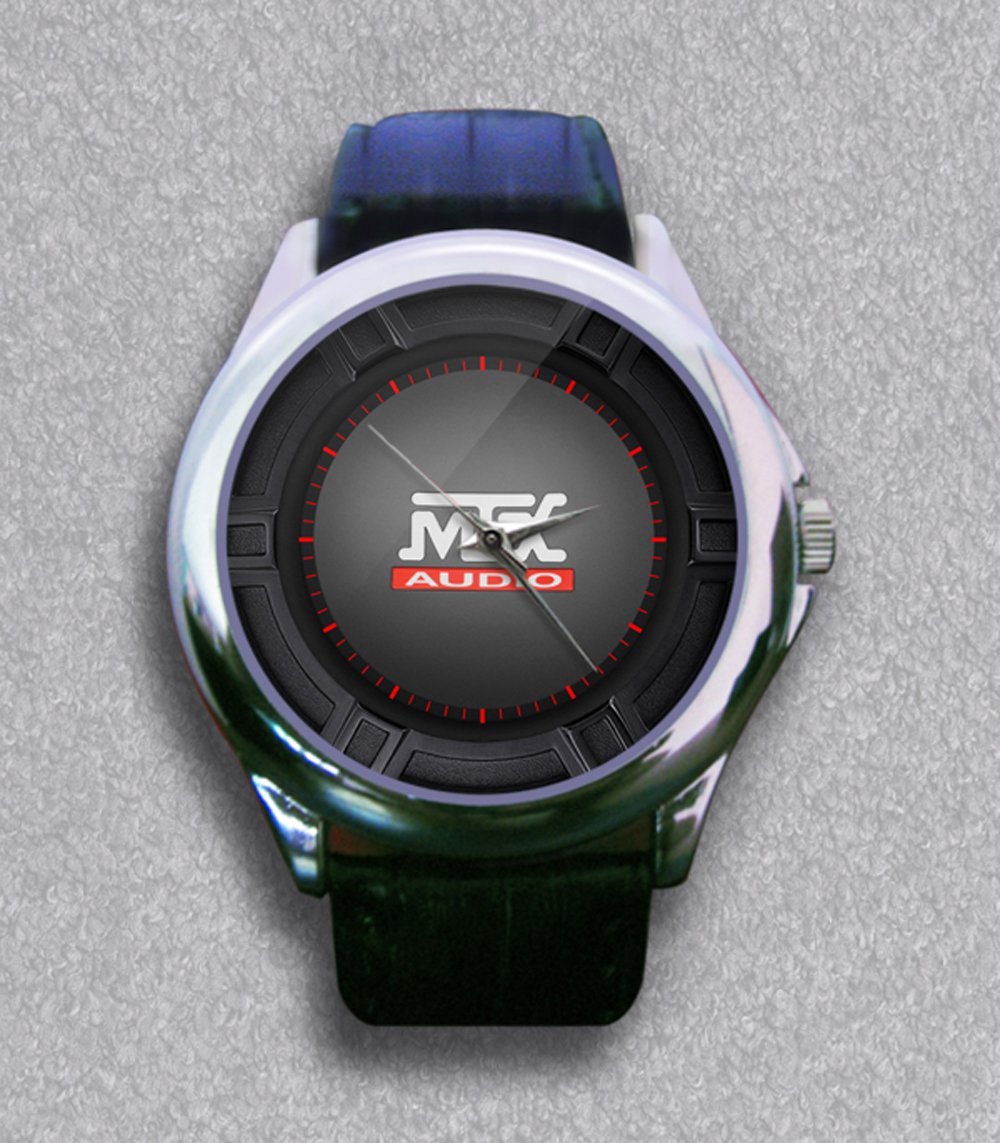 New MTX RTS DJ Car Audio Stereo Subwoofer Amplifier Leather Wrist Watch