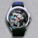 New New Volvo Engine Family Includes 302 HP Twin Charged I4 Leather Wrist Watch