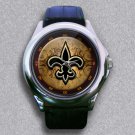 New Orleans Saints NFL American Football Leather Wrist Watch