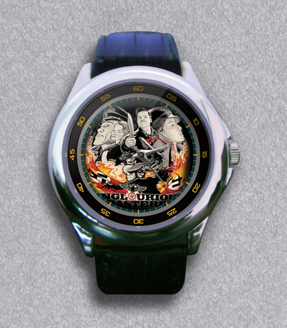 New Inglorious Basterds Poster White Leather Wrist Watch
