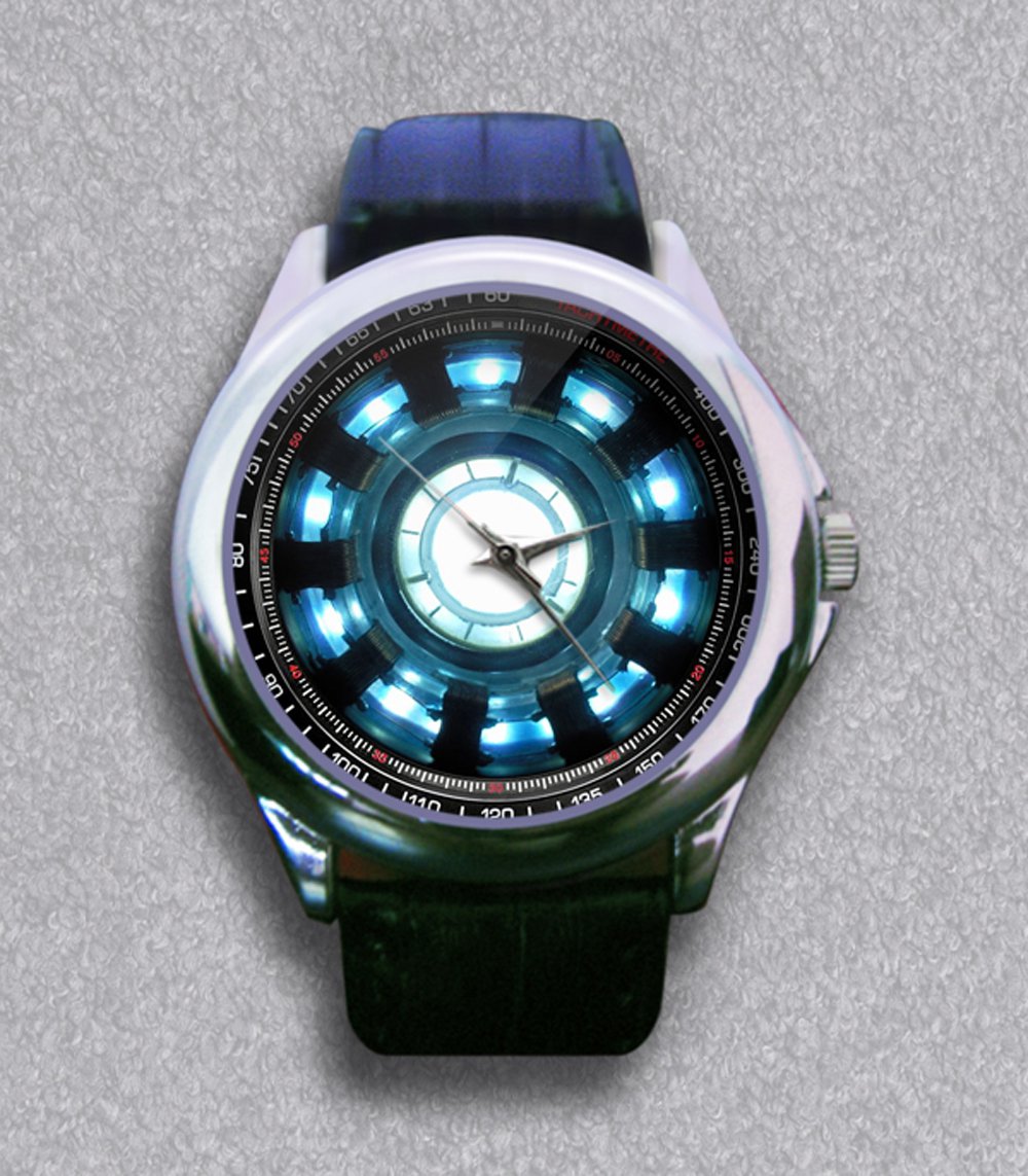 New Proof That Tony Stark Has A Heart Leather Wrist Watch