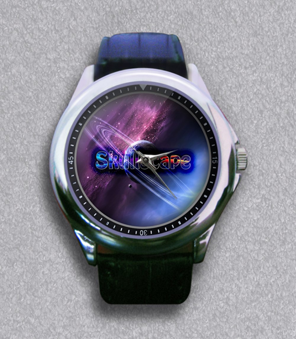 New Skullscape Leather Wrist Watch