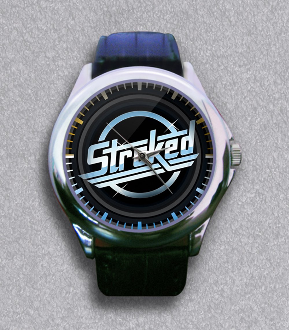 New Stroked Leather Wrist Watch