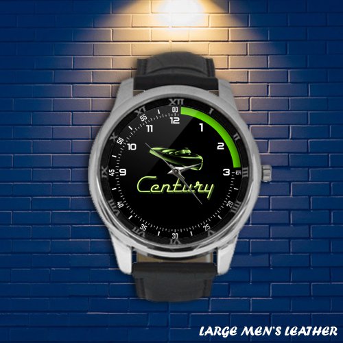 Brand New 1940 Century Boat Manistee Out Board Custom Men's Large Leather Watch by Awalwatchshop