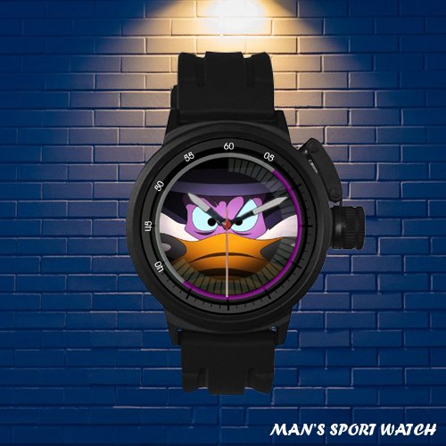 Brand New Darkwing Duck Cartoon Hero Custom Man's Sport Watch by