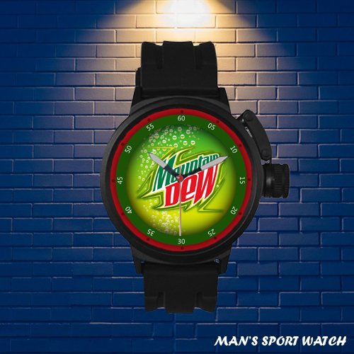 Brand New Mountain Dew Custom Man's Sport Watch by Awalwatchshop