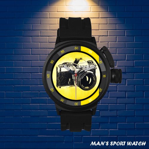 Brand New Vintage Nikon Art Custom Man's Sport Watch by Awalwatchshop