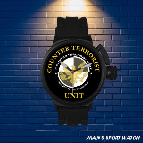 Brand New Counter Terrorist Unit Custom Man's Sport Watch by Awalwatchshop