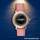 Brand New HILTI Power Tool Equipment Custom Gold-tone Pink Leather Watch by Awalwatchshop