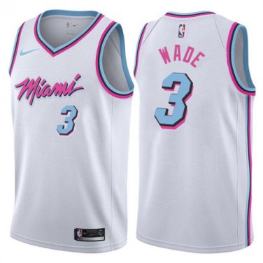 Miami Heat Dwyane Wade White Miami Vice 