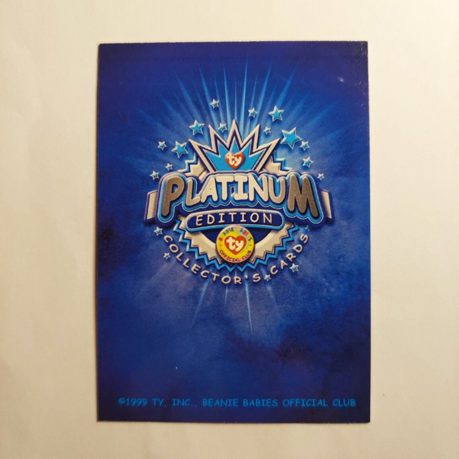 Ty Beanie Babies Signature the Bear Platinum Edition Single Trading Card