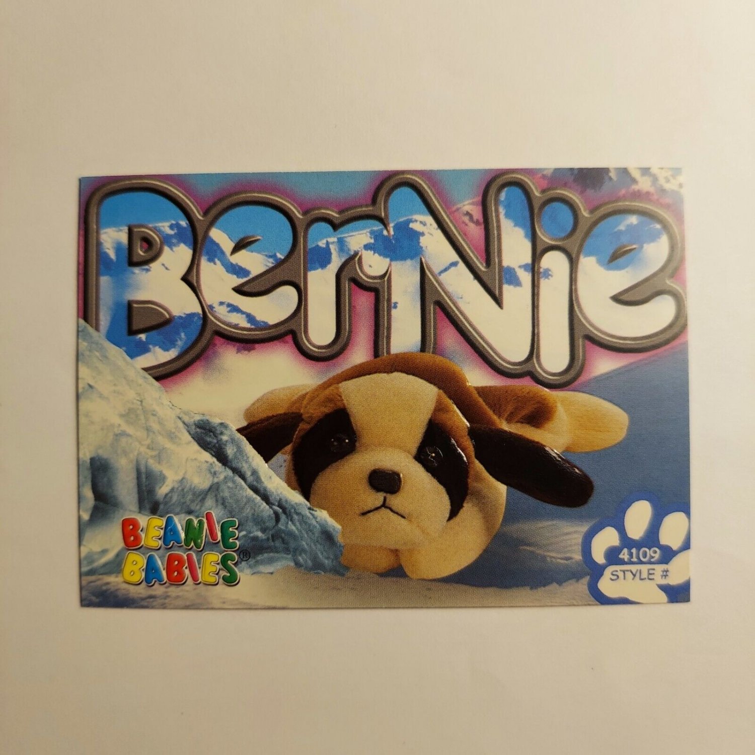 Ty Beanie Babies Bernie the St Bernard Trading Card 2nd Edition Series