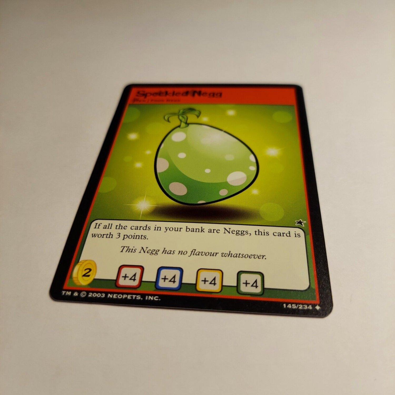 Neopets TCG 145/234 Speckled Negg Unplayed Base Set Single Trading