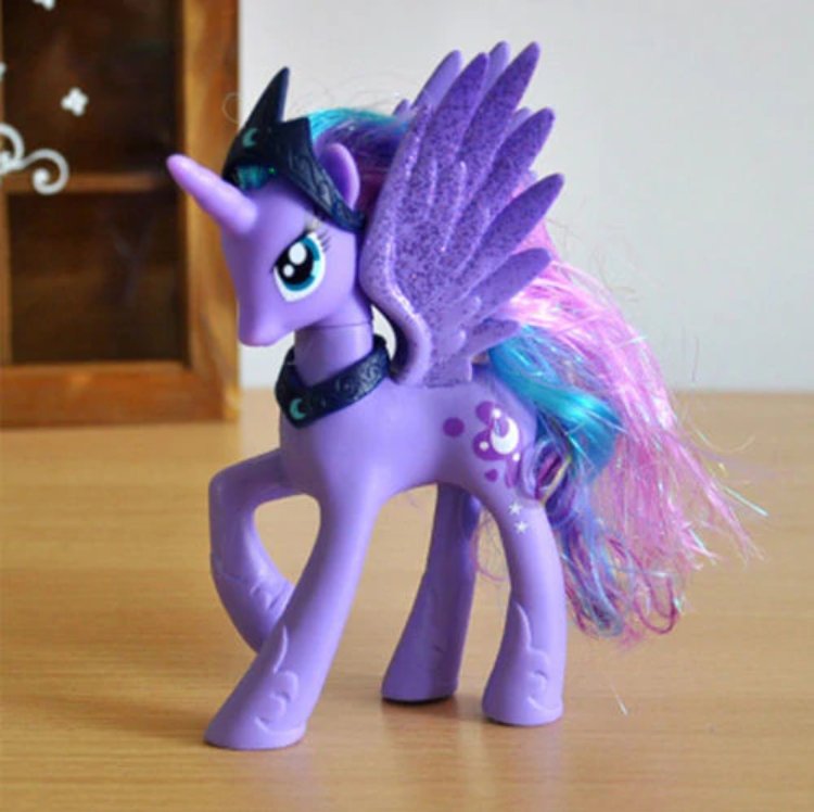 14cm PVC Unicorn Princess Luna Celestia Rainbow Horses Action Figures ...