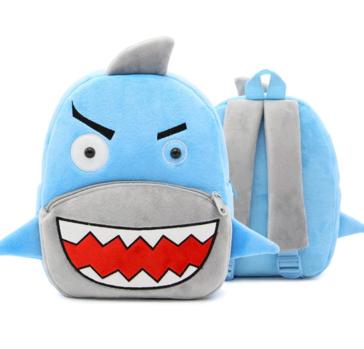 Children School Backpack Cartoon Rainbow Unicorn Design Soft Plush Material