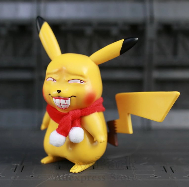 creepy pikachu figure