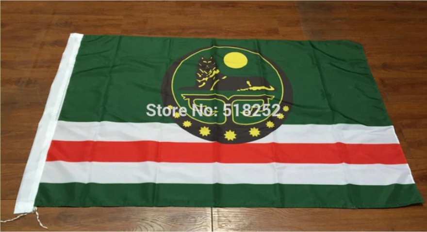 Flag of Chechnya Republic Russia State Flag 3x5FT banner 100D Polyester flag
