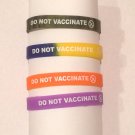 2 Do Not Vaccinate immunization bracelets antivax kids child boys vaccine awareness